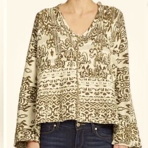 Free People-  Raggy  Hooded Sweater. Size XS